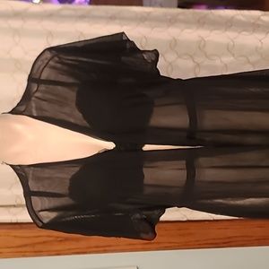 Long Sheer Robe/Cover Up. L XL